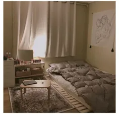 اتاق خواب دنج کوچک ساده