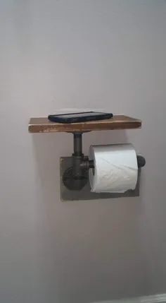 نگهدارنده کاغذ توالت صنعتی ، نگهدارنده کاغذ توالت توالت فرما ، نگهدارنده کاغذ توالت لوله لوله کشی ، حمام صنعتی ، روستیک - دارای قفسه