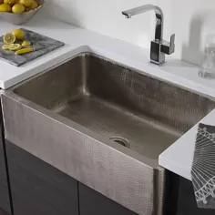 سینک ظرفشویی جلو آشپزخانه ضد زنگ دستکش چکش کویرگا