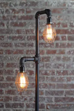 لامپ کف لوله - لامپ طبقه صنعتی - لامپ ادیسون - لامپ ایستاده - قفس لامپ - لامپ های مدرن - مدل شماره 1046