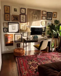 Boho Luxe، Vintage & Eclectic در اینستاگرام: "این خانه از خانه Lindsay H.newportvintage است.  این قطعات همه با هم بسیار عالی به نظر می رسند و من آن فرش را خیلی دوست دارم.  دو تا ضربه ی آهسته بزن..."
