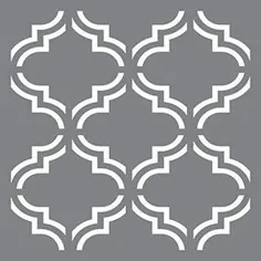 مجموعه ست استنسیل کاشی مراکشی چهار استنسیل کاشی 6x6 |  اتسی