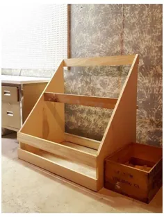 قفسه ذخیره سازی چوب DIY