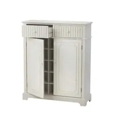 Home Decorators Collection Manor 50 in. H Distached White Shoe Cabinet-9200000400 - انبار خانه