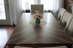 فقط بالای میز!  رومیزی گردویی استخوان شاه ماهی