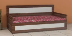 خرید تخت خواب تخت خواب شو با فضای ذخیره سازی و تشک در اتمام گردو و سفید قاهره توسط Crystal Furnitech Online - تخت های تختخواب مبل چوبی را بیرون بیاورید - تخت خواب تختخواب شو - مبلمان - محصول فلفل قرمز