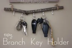 نگهدارنده کلید شاخه آسان DIY