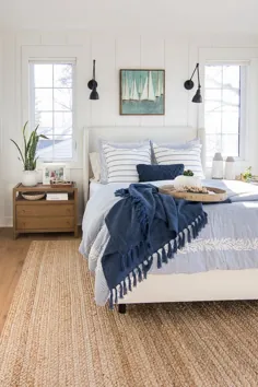 اتاق خواب مستر و سفید دریاچه آبی - کلبه Lilypad