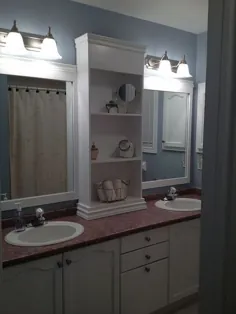 چگونه می توان یک آینه بزرگ حمام ساخت و دوباره آینه های دو قاب و کابینت را انجام داد