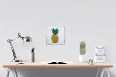 چاپ آناناس Tropical Wall Art Dorm Decor اتاق Hipster |  اتسی