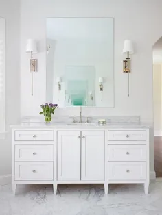 دستمال توالت حمام تک پایه سفید - انتقالی - حمام