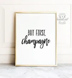 اما ابتدا شامپاین بار سبد خرید هنر PRINTABLE art سبد خرید |  اتسی