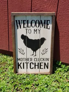 به مادرم خوش آمدید به آشپزخانه / تابلوی مزرعه / |  اتسی