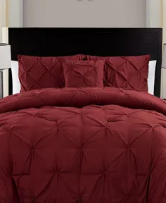 VCNY صفحه اصلی Carmen 3-PC.  مجموعه پوشش ها و بررسی های Ruched Queen Duvet - تختخواب در کیسه - تختخواب و حمام - میسی