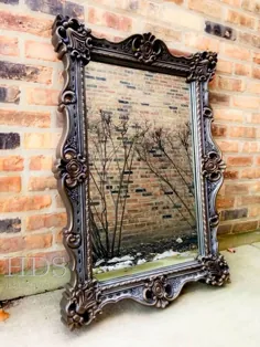 فروخته شده فروخته شده آینه Vintage تزئینی مناسب برای پوچی |  اتسی