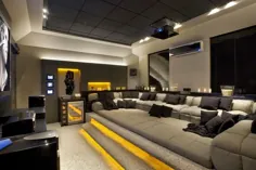 سینمای خانگی - veja 30 salas decoradas، mais dicas e tendências!
