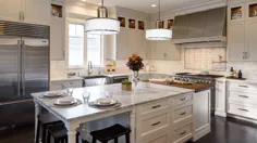 آشپزخانه مفهوم باز با روتیت کابینت - طراحی Drury