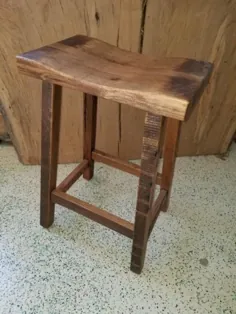 چهارپایه چوبی نوار چوبی اصلاح شده آمیش بدون صندلی سفت و سخت |  اتسی