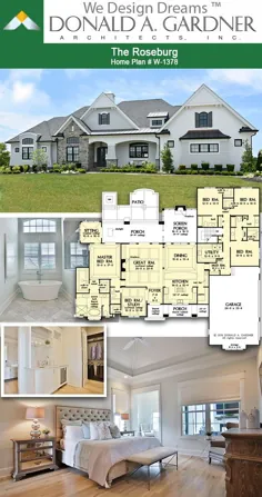 برنامه های خانه - The Roseburg - Home Plan 1378