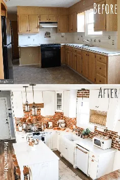 قبل و بعد از بازسازی آشپزخانه کلبه فرانسوی - آغوش چکش