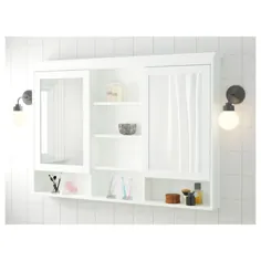 کابینت آینه ای HEMNES با 2 در ، سفید ، 55 1 / 8x38 5/8 "- IKEA