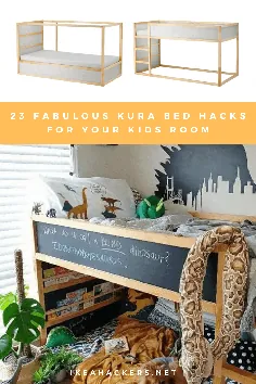 23 هک تخت خواب سرگرم کننده و افسانه KURA برای اتاق بچه های شما - IKEA Hackers