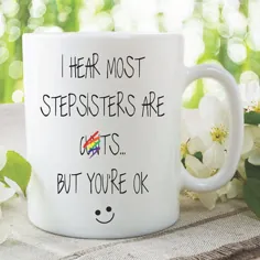 STEP SISTER MUG Funny Sister Mug Novelty Coffee Cups Cunt |  اتسی
