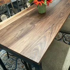 میز ناهار خوری چوبی اصلاح شده |  اتسی
