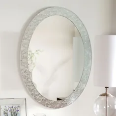 آینه دیواری حمام بدون قاب بدون قاب ، حاشیه کریستال زیبا