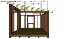 10x12 Lean to Shed Plans - بارگیری PDF |  طرح های رایگان باغ - نحوه ساخت پروژه های باغ