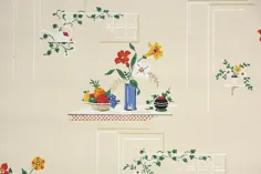 کاغذ دیواری پرنعمت دهه 1940 توسط طراحی کاغذ دیواری آشپزخانه یارد |  اتسی
