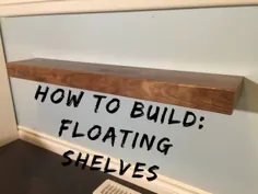 نحوه ساخت قفسه های شناور - قفسه های شناور چوبی DIY
