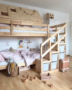 تخت اتاق زیر شیروانی مخصوص اتاق کودک