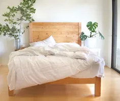 قاب تختخواب و تخته چوبی DIY (1500 دلار به دنبال 100 دلار بگردید!)
