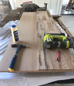 چگونه یک کف میز از کفپوش چوبی درست کنیم