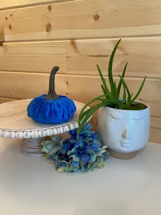 Nubby Mink Velvet Pumpkin INDIGO BLUE خانه کشور |  اتسی