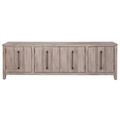 Woodcrafters American Aurora Whitewashed 80 in TV Console-2810-240 - The Home Depot