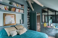 apartment آپارتمان اتاق زیر شیروانی جذاب در پاریس〛 ◾ عکس ◾ ایده ها ◾ طراحی