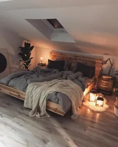 این اتاق خواب زیبا و دنج به سبک اسکاندیناوی [958x1196]