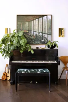 ایده داخلی: گیاهان خانگی روی پیانو