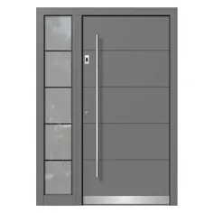 درب های جلو چوبی - آلومینیومی »پانل های درب جلو مدرن |  neuffer.de