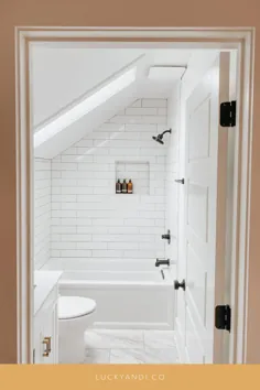 حمام طبقه بالا نشان می دهد: حمام دیواری شیب دار - آندی خوش شانس