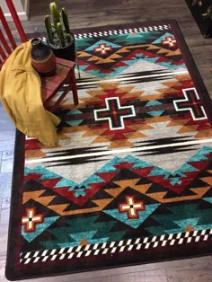 فرش به سبک آمریکایی های بومی ، فرش روشن جنوب غربی ، فرش جنوب غربی ، فرش منطقه جنوب غربی ، فرش منطقه جنوب غربی ، فرش غربی ، فرش آزتک