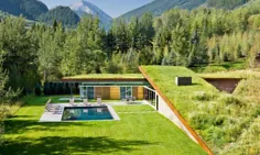 خانه کلرادو با سقف سبز برای صرفه جویی در انرژی در زمین مدفون شده است