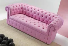 مبلمان صورتی Chesterfield Loveseat |  Chesterfield Loveseat صورتی برای فروش