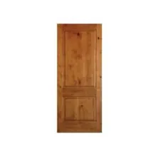 درب های Krosswood 30 اینچ x 96 اینچ. Rustic Knotty Alder 2-Panel Square Top Solid Wood Stainable Door داخلی Dlab-AE-3053096SLB - The Home Depot