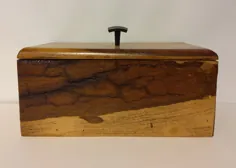 جعبه ذخیره سازی پنبه چوبی برای آب نبات یا خرده ریز |  اتسی