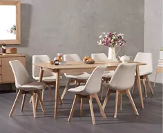 با میز ناهار خوری بلوط 150 سانتی متری صندلی های پارچه ای Duke ، زیبایی طراحی معاصر و اسکاندیناوی را به خانه خود بیاورید.  این مجموعه که می تواند 6 نفر را در خود جای دهد ، برای آشپزخانه ها و همچنین اتاق های ناهار خوری ایده آل است و نقطه کانونی قابل توجهی را ایجاد می کند.  نوردیک