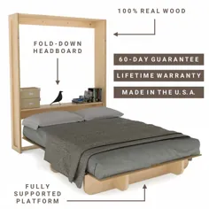 تختخواب دیواری لری |  مقرون به صرفه ترین تخت مورفی در جهان