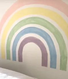نقاشی دیواری رنگین کمان آبرنگ